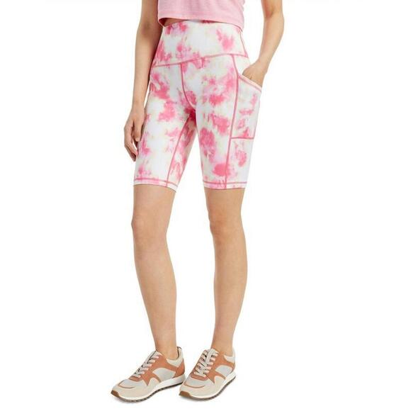 Ideology Pants - Ideology Women's Tie-Dyed Pocket Bike Shorts Size:Small